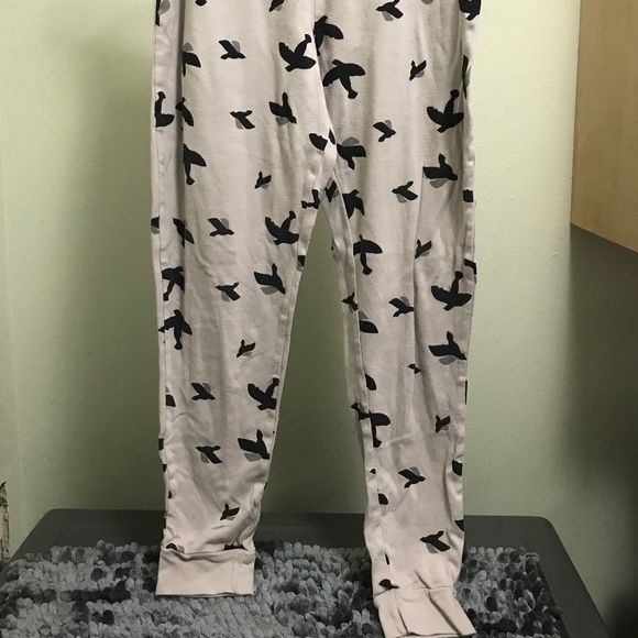 Leveret Gray and Black Bird Pattern Mens PJs Small Mens Runs Small - Picture 5 of 6